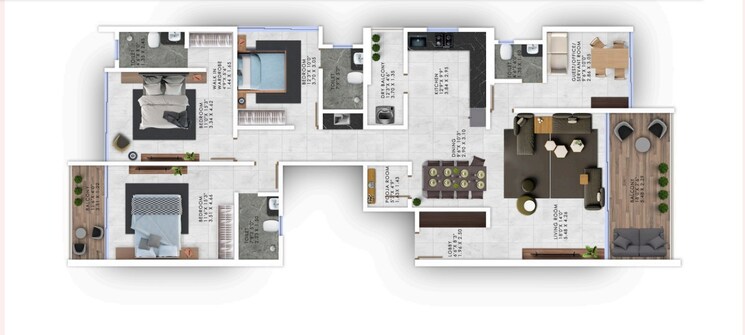 Floor Plan, sai-venkata-astoria-royals 4 Bedroom 1747 Sq.Ft. Apartment In Ravet Pune 6359501