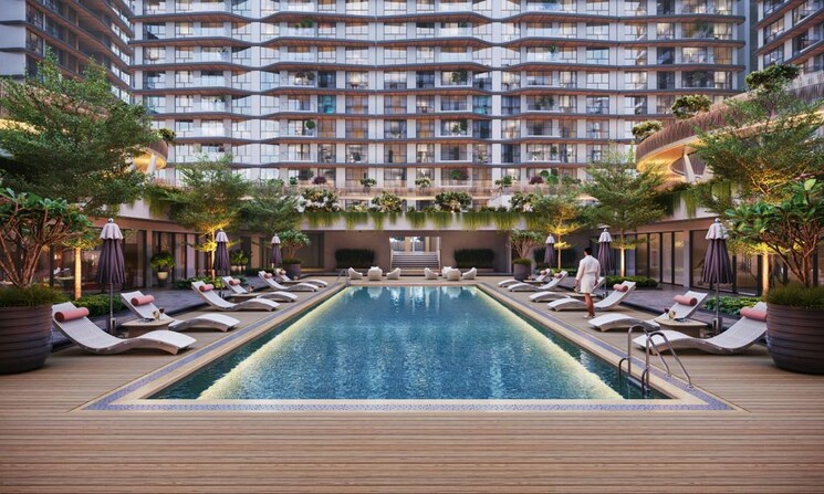 Swimming Pool, delta-palmbeach 4 Bedroom 3800 Sq.Ft. Apartment In Sector 46a Nerul Navi Mumbai 6359489