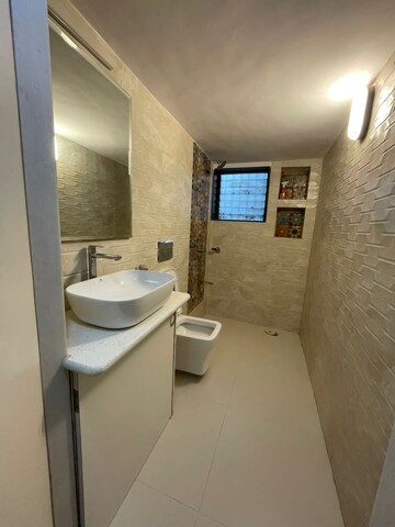 Bathroom in 3 BHK Apartment at Juhu – for Rent