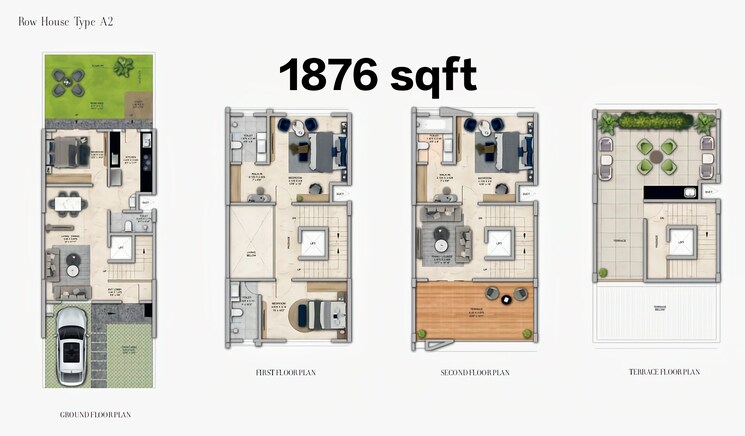 Floor Plan, kolte-patil-life-republic-24k-espada 4 Bedroom 1881 Sq.Ft. Villa In Hinjewadi Pune 6372603