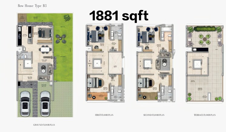 Floor Plan, kolte-patil-life-republic-24k-espada 4 Bedroom 1881 Sq.Ft. Villa In Hinjewadi Pune 6372603