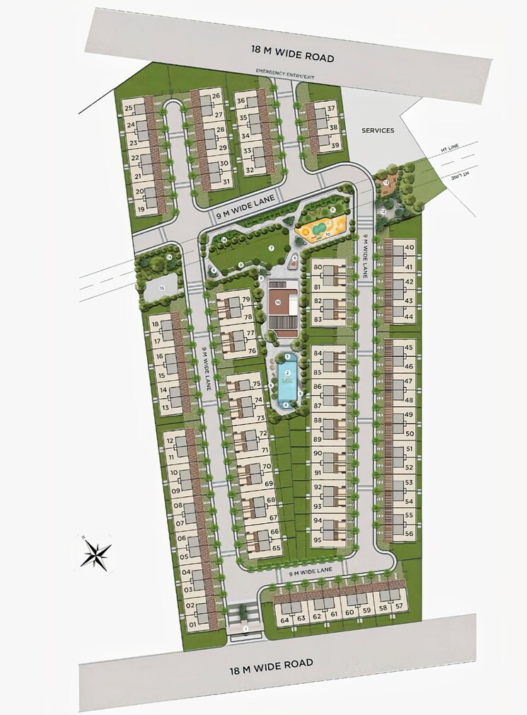 Master Plan, kolte-patil-life-republic-24k-espada 4 Bedroom 1881 Sq.Ft. Villa In Hinjewadi Pune 6372603