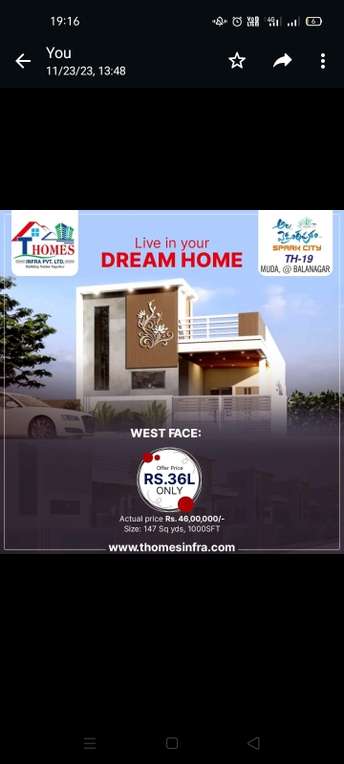2 BHK Independent House For Resale in Kondurg Hyderabad 6372676