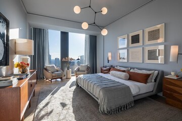 Bedroom in 3 BHK Apartment at Orchid Petals, Sector 49 – for Sale