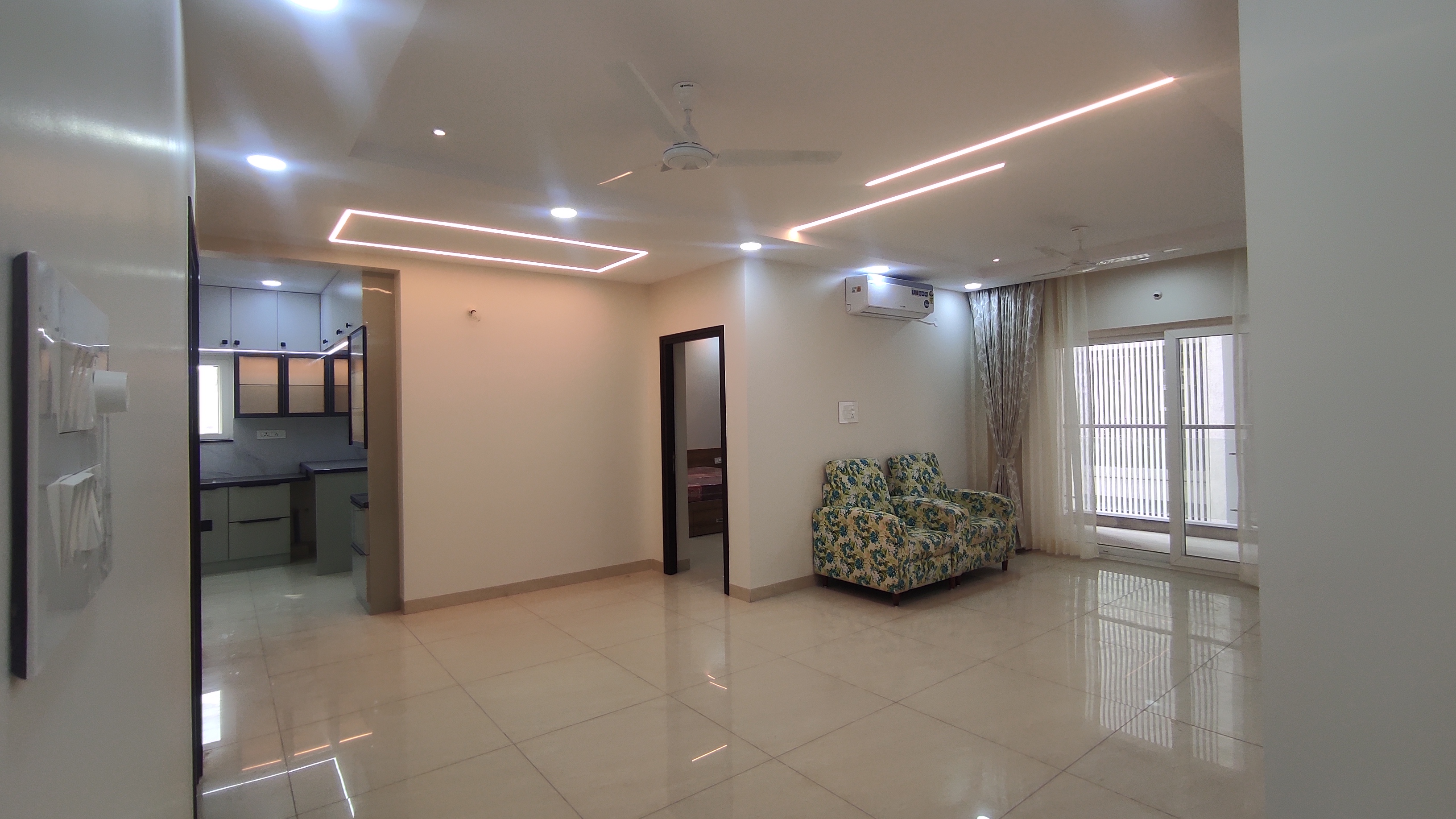 Rental 3 Bedroom 2000 Sq.Ft. Apartment in Lansum Eden Gardens, Kondapur