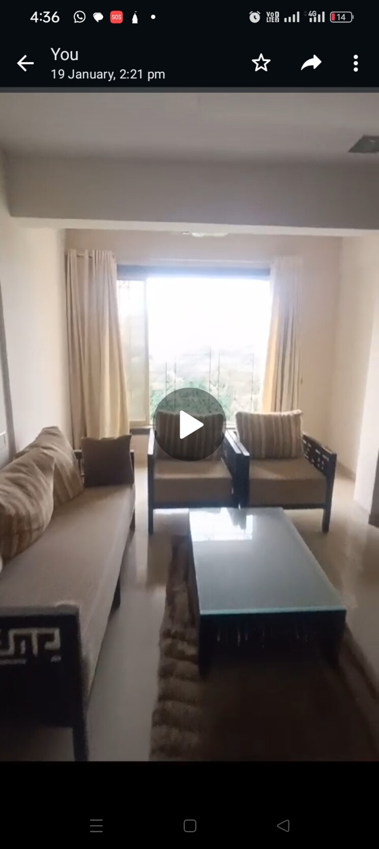 Living Room, sanghvi-hills 4 Bedroom 1150 Sq.Ft. Apartment In Ghodbunder Road Thane 6387367