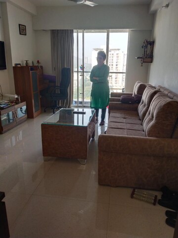 Living Room in 2 BHK Apartment at Courtyard by Narang Realty and The Wadhwa Group, Pokhran Road No Two – for Rent