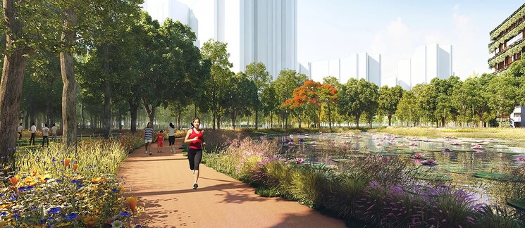 Garden, lodha-amara 1 Bedroom 446 Sq.Ft. Apartment In Kolshet Road Thane 6395822