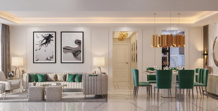Living Room, runwal-code-name-enchanted 1 Bedroom 355 Sq.Ft. Apartment In Kolshet Thane 6416099