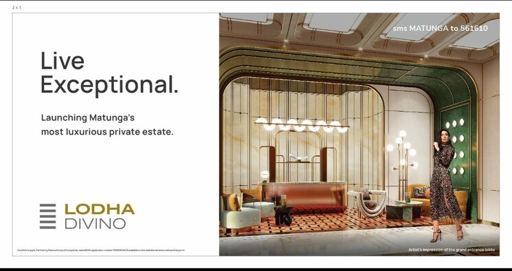 Living Room, lodha-divino 2 Bedroom 820 Sq.Ft. Apartment In Matunga East Mumbai 6416578