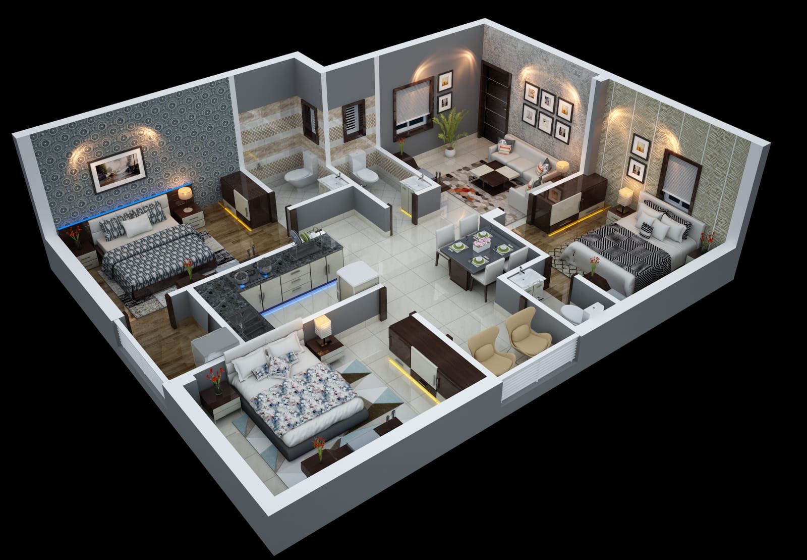 Resale 3 Bedroom 1425 Sq.Ft. Apartment in Hanspal Bhubaneswar 6431372