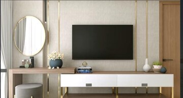 Living Room in 1 BHK Apartment at Godrej Urban Park, Chandivali – for Sale