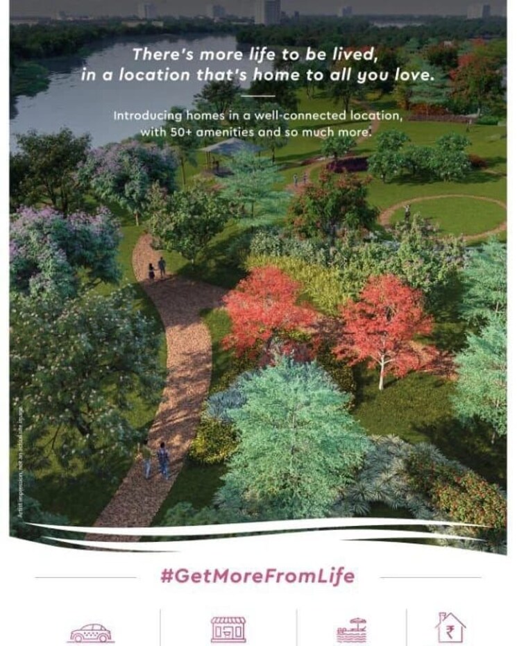 Garden, godrej-riviera 1 Bedroom 413 Sq.Ft. Apartment In Ambivali Thane 6445367