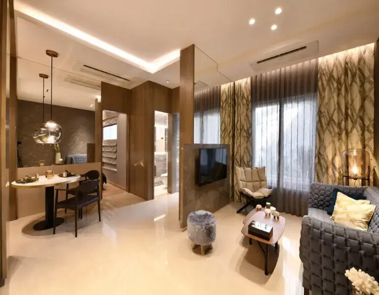 Living Room, arihant-aspire 3 Bedroom 950 Sq.Ft. Apartment In Palaspe Phata Navi Mumbai 6457593