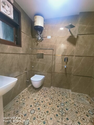 Attached Bathroom in 3 BHK Builder Floor at Chattarpur – for Sale