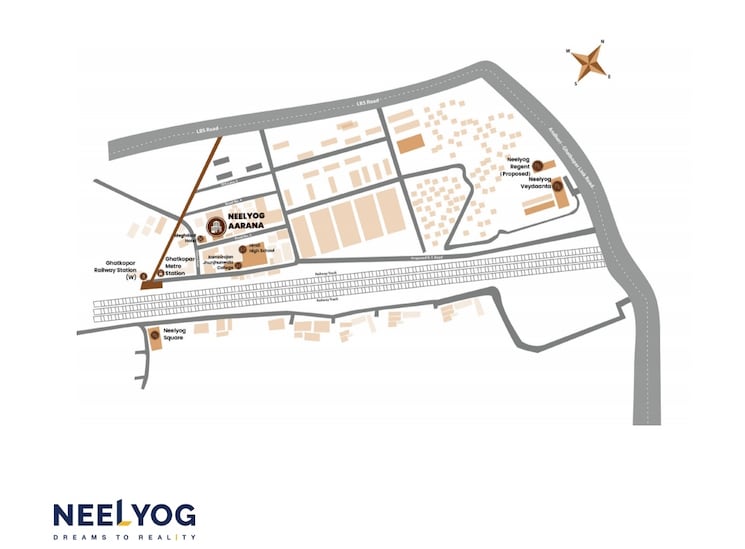 Master Plan, neelyog-aarana 1 Bedroom 423 Sq.Ft. Apartment In Ghatkopar West Mumbai 6487355