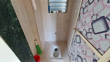 Bathroom in 1 RK Builder Floor at Shiv Darshan CHS Virar East, Virar East – for Rent