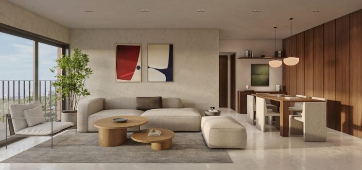 Living Room, rustomjee-crown 3 Bedroom 1343 Sq.Ft. Apartment In Prabhadevi Mumbai 6506430