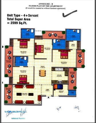 4 BHK Apartment For Resale in Apex Golf Avenue Sports City Noida Ext Sector 1 Greater Noida  6508465