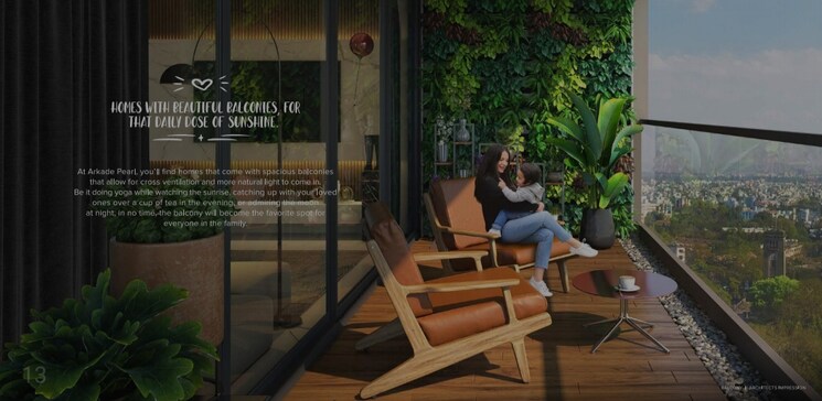 Balcony, arkade-pearl 3 Bedroom 1154 Sq.Ft. Apartment In Vile Parle East Mumbai 6511633