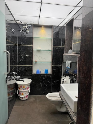 Attached Bathroom in 4 BHK Villa at Swatik Ganga, Sopan Baug – for Sale