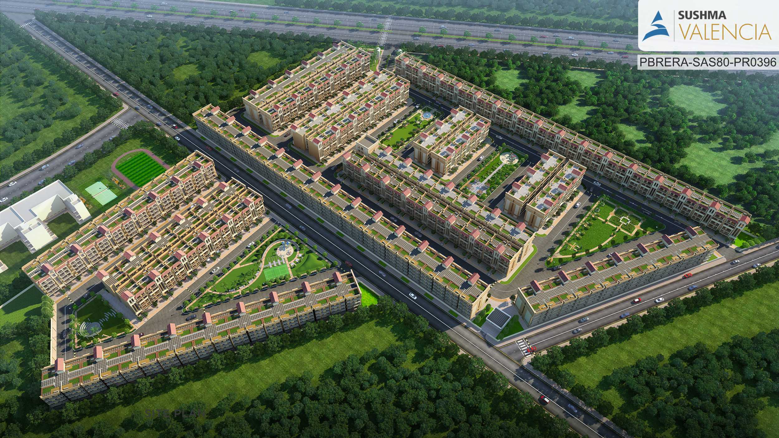 3 BHK Apartment For Resale in Sushma Valencia International Airport Road Zirakpur  6526137