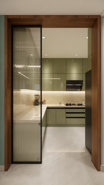 Kitchen in 3 BHK Apartment at SG Vista, Raj Nagar Extension – for Sale