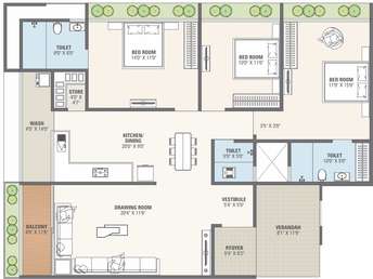 3 BHK Apartment For Resale in Raysan Gandhinagar 6526944