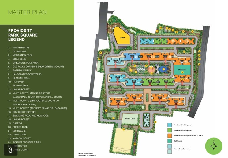 Master Plan, provident-park-square 1 Bedroom 525 Sq.Ft. Apartment In Kanakapura Road Bangalore 6528862