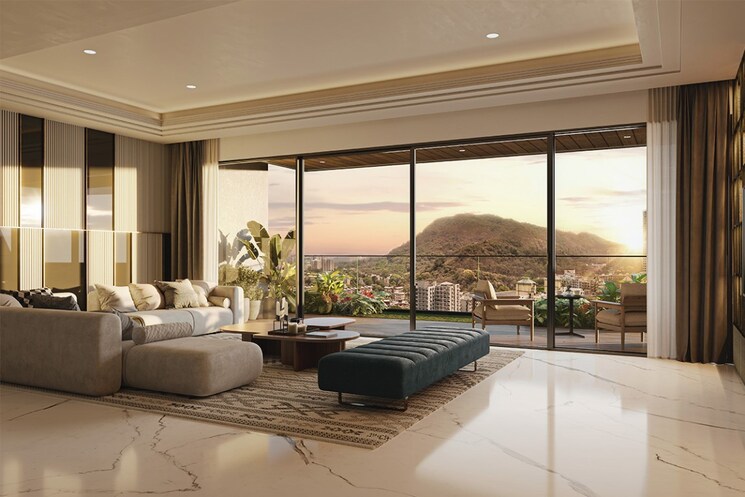 Living Room, godrej-rks 3 Bedroom 1316 Sq.Ft. Apartment In Chembur Mumbai 6535691