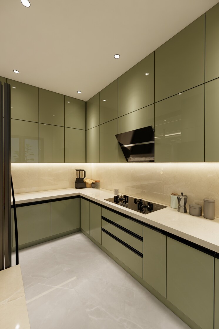 Kitchen, sg-vista 4 Bedroom 2650 Sq.Ft. Apartment In Raj Nagar Extension Ghaziabad 6544990