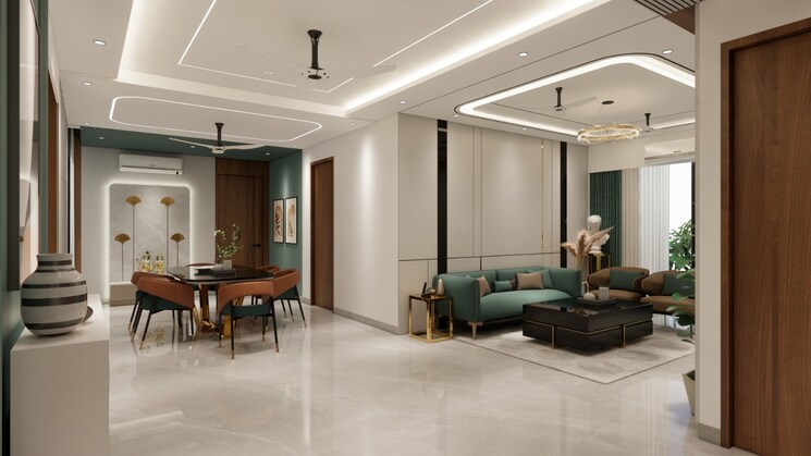 Living Room, sg-vista 4 Bedroom 2650 Sq.Ft. Apartment In Raj Nagar Extension Ghaziabad 6544990
