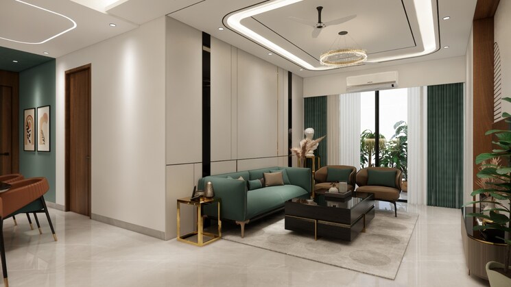 Living Room, sg-vista 4 Bedroom 2650 Sq.Ft. Apartment In Raj Nagar Extension Ghaziabad 6544990