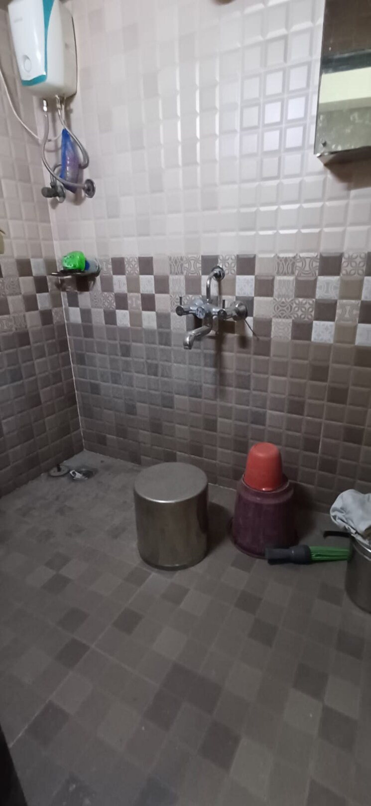 Bathroom, parsik nagar 1 Bedroom 550 Sq.Ft. Apartment In Parsik Nagar Thane 6556278
