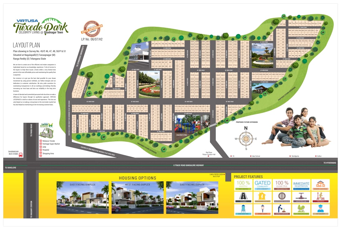 Resale 200 Sq.Yd. Plot in Virtusa Tuxedo Park, Shadnagar Hyderabad ...