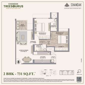 2 BHK Apartment For Resale in Chandak Treesourus Malad West Mumbai 6565744