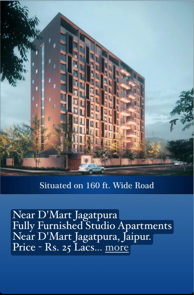 Studio Apartment For Resale in Jagatpura Jaipur  6569906