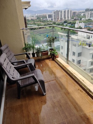 Balcony in 2 BHK Apartment at Goel Ganga Florentina, Nibm Annexe – for Sale