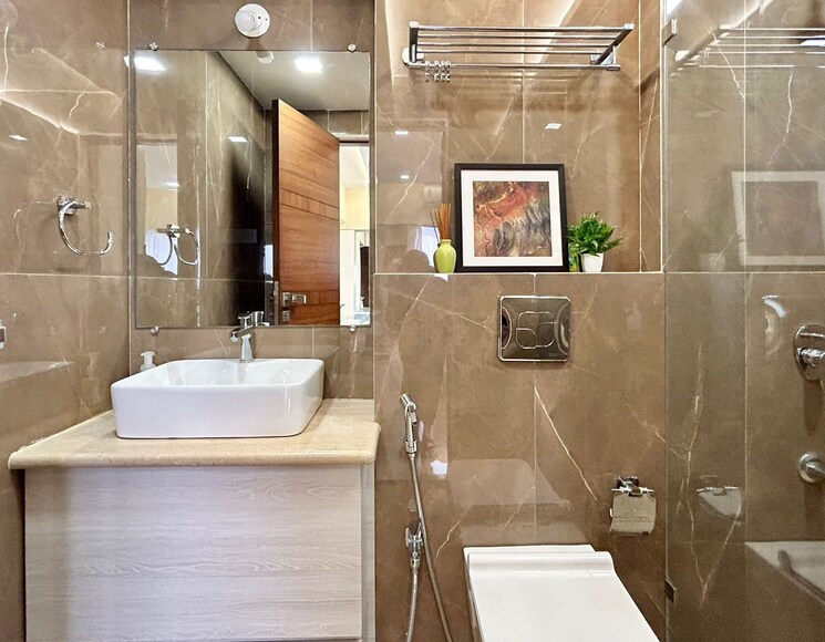 Bathroom, prakash-two-roses 4 Bedroom 1950 Sq.Ft. Apartment In Bandra West Mumbai 6577338