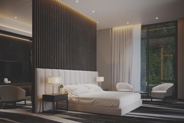 Bedroom in 3 BHK Apartment at Vesu – for Sale