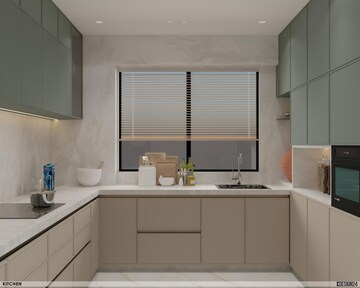 Kitchen in 3 BHK Apartment at Vesu – for Sale