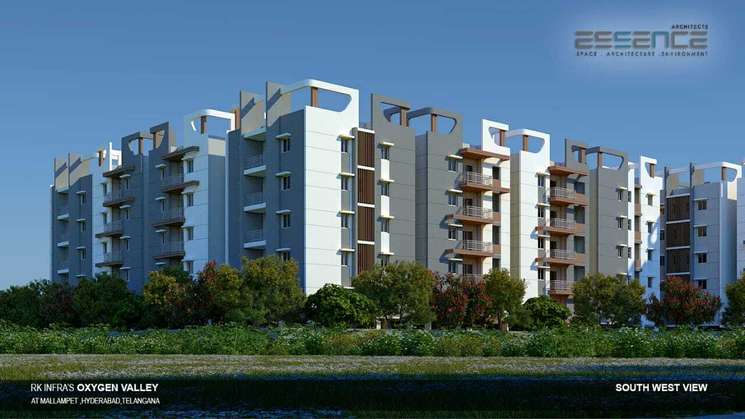2 Bedroom 1295 Sq.Ft. Apartment in Mallampet Hyderabad