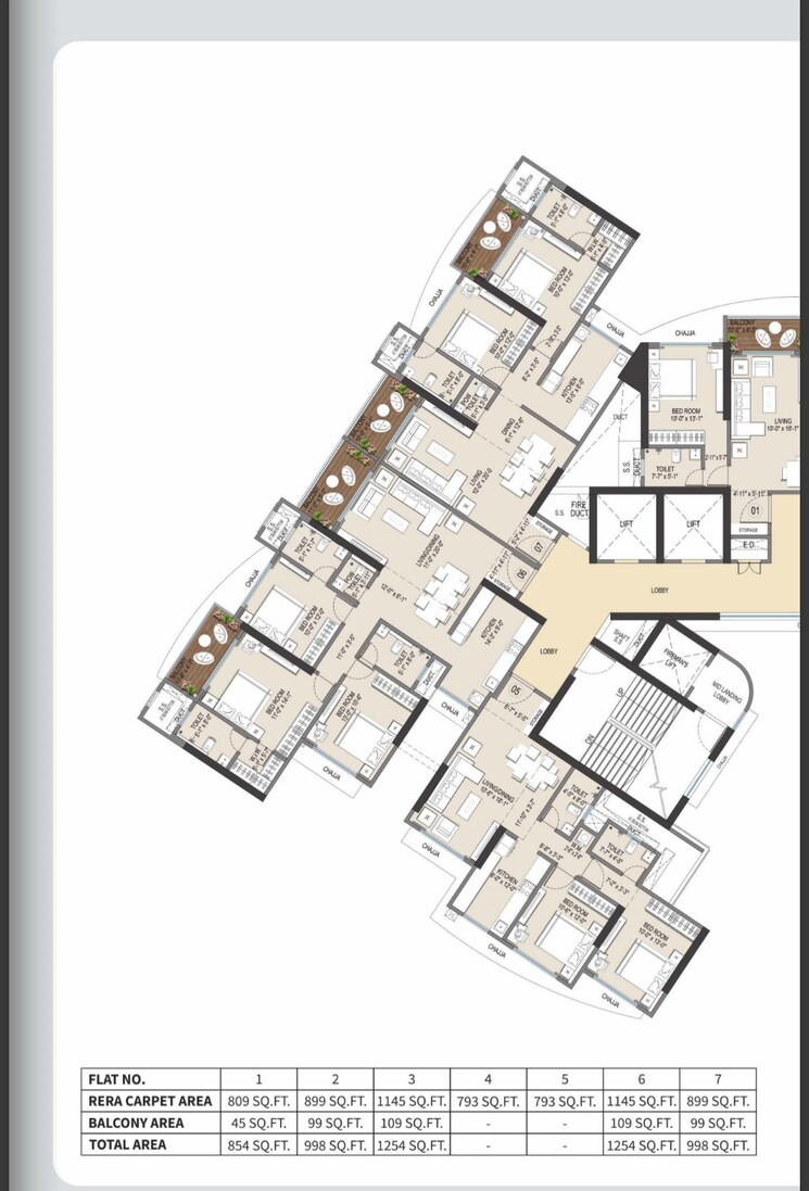 Floor Plan, shree-ambaram 2 Bedroom 791 Sq.Ft. Builder Floor In Vasai West Palghar 6617423
