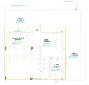 Floor Plan in 4 BHK Villa at Hallmark 5A Villa, Kollur – for Sale