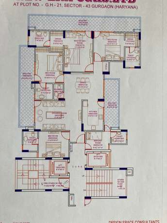 रेसिडेंशियल फ्लैट वर्ग फुट फॉर रीसेल इन सेक्टर 43 गुड़गांव  6625362