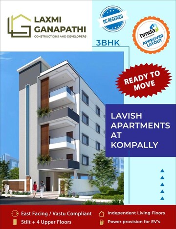 3 BHK Apartment For Resale in Laxmi Pride Kompally Hyderabad  6630326