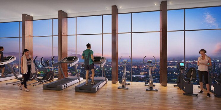 Gym, godrej-exquisite 2 Bedroom 655 Sq.Ft. Builder Floor In Ghodbunder Road Thane 6649544