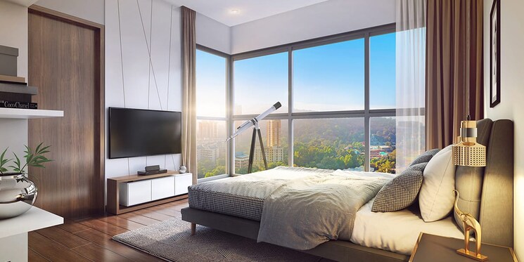 Bedroom, godrej-exquisite 3 Bedroom 772 Sq.Ft. Builder Floor In Ghodbunder Road Thane 6649576