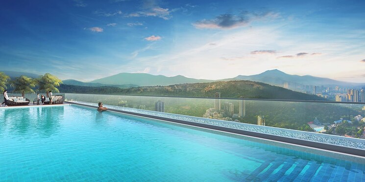 Swimming Pool, godrej-exquisite 3 Bedroom 772 Sq.Ft. Builder Floor In Ghodbunder Road Thane 6649586