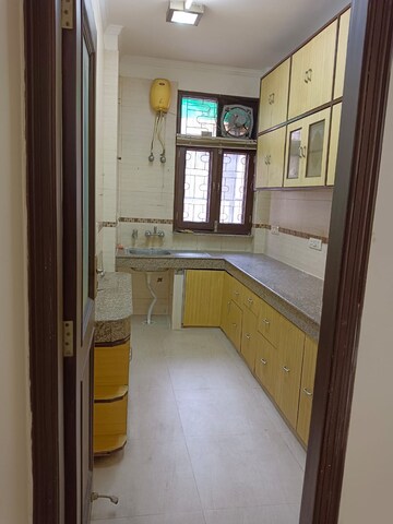 Kitchen in 2 BHK Builder Floor at East Of Kailash – for Rent
